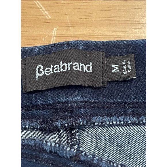 Betabrand 4 Pocket Skinny  Denim Jean Women Medium‎ Long Blue Stretch Pull On - Picture 6 of 6